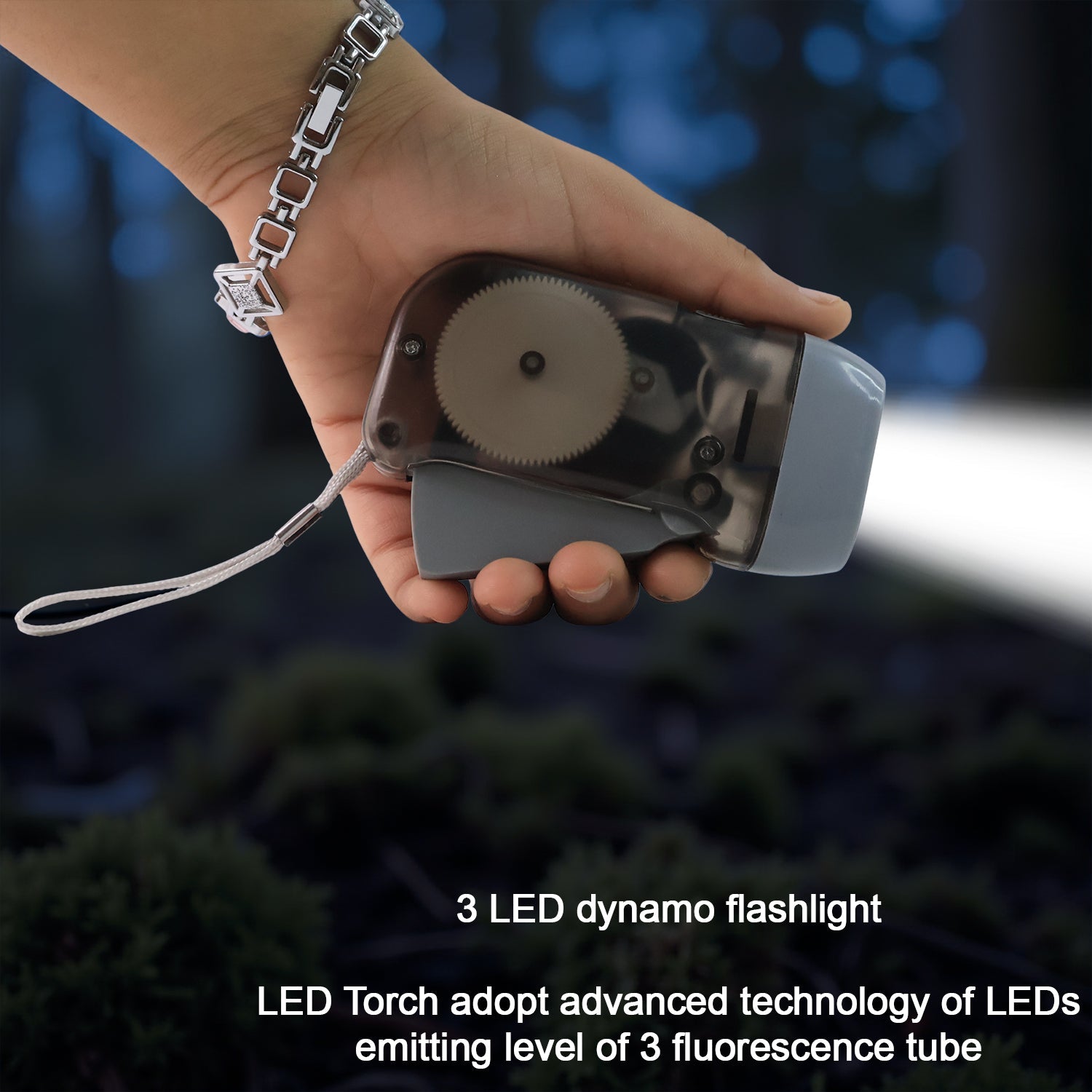 3 LED Hand Press Torch Hand Crank Flashlight Hand Pressing Flashlight Traveling Torch Light Manual Generator, Battery-Free Flashlight (1 Pc) 3 LED Hand Press Torch Hand Crank Flashlight Hand Pressing Flashlight Traveling Torch Light Manual Generator, Battery-Free Flashlight (1 Pc)